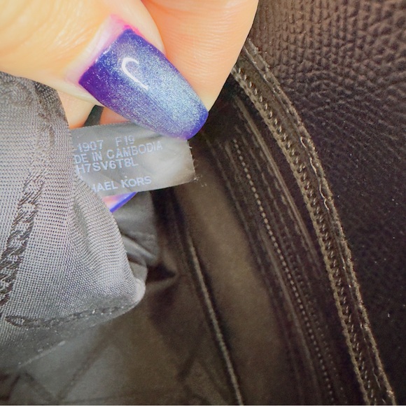 Michael Kors Jet Set Top Zip Multifunction Tote Shoulder Bag Black Large - Picture 10 of 11